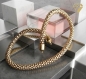 Preview: Edelstahl Collier Himbeerkette 5mm vergoldet für Wechelschliesse