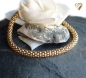 Preview: Edelstahl Collier Himbeerkette 5mm vegoldet mit Bajonettverschluss