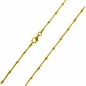 Preview: Collier Schlange mit Kugeln 2,5mm Silber 925 55cm
