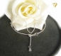 Preview: Collier Kette mit Zirkonia Anhänger 925 Silber vario 45cm