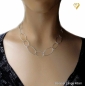 Preview: Collier Kette Design Elipse 925 Silber rhodiniert 40-90cm