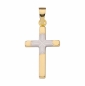 Preview: Anhänger Kreuz bicolor 13x19mm 8Kt 333 GOLD
