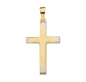 Preview: Anhänger Kreuz bicolor 14x21mm 14Kt 585 GOLD