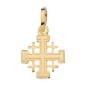 Preview: Anhänger Orthodoxes Kreuz 10x10mm Jerusalem 14Kt 585 GOLD