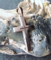 Preview: Anhänger Kreuz 12x20mm 8Kt 333 WEISSGOLD