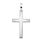 Preview: Anhänger Kreuz 15x22mm teilmattiert 8Kt 333 WEISSGOLD