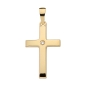 Preview: Anhänger Kreuz Zirkonia 13x19mm 585 GOLD