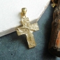 Preview: Anhänger Kreuz gehämmert 15x21mm 8Kt 333 GOLD