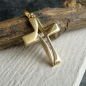 Preview: Anhänger Kreuz 15x22,5mm mit Zirkonia 8Kt 333 GOLD
