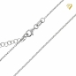 Preview: Anhänger Buchstabe A-Z mit Diamant und Kette Silber 925 45+3cm