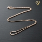 Preview: Collier Kugel Kette 1,1mm Silber 925, vergoldet oder rose vergoldet 50cm