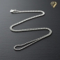 Preview: Collier Kugel Kette 1,1mm Silber 925, vergoldet oder rose vergoldet 42cm