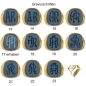 Preview: Siegelring antike Platte Stein 16,5x14,5mm 8Kt, 14Kt, 18Kt Gold /Weissgold