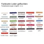 Preview: Exklusives Ledercollier 4mm geflochten in 27 Farben mit 925 Silber Bajonett