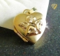 Preview: Medaillon Herz Engel 14x14mm 8Kt GOLD