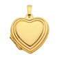 Preview: Medaillon Herz 17x17mm 8Kt GOLD