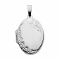 Preview: Medaillon oval 17x23mm 9Kt WEISSGOLD