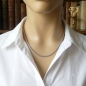Preview: Kette Collier Mesh 3,2mm mit Clickverschluss Edelstahl