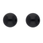 Preview: Ohrstecker Ohrring ca. 5,4mm Onyx Silber 925