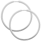 Preview: Creole 37,5x3,3mm Klappscharnier Zirkonias rhodiniert Silber 925