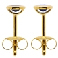Preview: Ohrstecker 4,5mm mit Safir 14Kt 585 GOLD