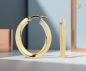Preview: Creole 28,8x3,9mm bicolor 8Kt 333 GOLD