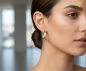 Preview: Creole 28,8x3,9mm bicolor 8Kt 333 GOLD