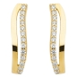 Preview: Creole 13x3,7m Zirkonia 8Kt 333 GOLD