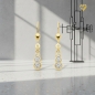 Preview: Brisur Ohrhänger Zirkonia 8Kt 333 GOLD