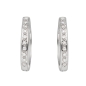 Preview: Creolen 14,1mm Brillant 0,07ct 14 Kt 585 WEISSGOLD