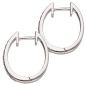 Preview: Creolen 14,1mm Brillant 0,07ct 14 Kt 585 WEISSGOLD