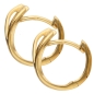Preview: Creole Ohrring 14,2x6,2mm Klappscharnier 8Kt 333 GOLD