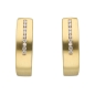 Preview: Creole Klappscharnier Zirkonia Ø16,4mm 8Kt 333 GOLD