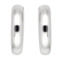 Preview: Creole 18,8x5,8mm Klappscharnier glänzend Silber 925