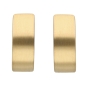 Preview: Creole rund 14,4x5,2mm Klappscharnier mattiert vergoldet Silber 925