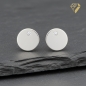 Preview: Ohrstecker Ohrring rund 7mm mit Zirkonia Silber 925