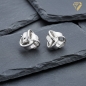 Preview: Ohrstecker 7mm Knoten 925 Silber