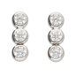 Preview: Ohrstecker Ohrring 8,5x2,9mm mit Zirkonias Silber 925