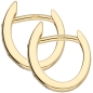 Preview: Creole Klappscharnier Zirkonia Ø12,7mm 8Kt 333 GOLD