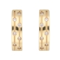 Preview: Creole Klappscharnier Zirkonia Ø12mm 8Kt 333 GOLD