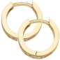 Preview: Creole Klappscharnier Zirkonia Ø12mm 8Kt 333 GOLD