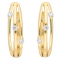 Preview: Creole Klappscharnier Zirkonia Ø14x4,1mm 8Kt 333 GOLD