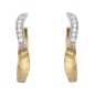 Preview: Creole Klappscharnier Zirkonia Ø16mm 8Kt 333 GOLD