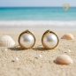 Preview: Ohrstecker Ohrclip Mabeperle 14Kt 585 GOLD