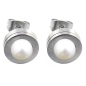 Preview: Ohrstecker Edelstahl 9mm mit Kristall Elements oder Süßwasserperle nach Wahl