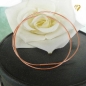 Preview: Collier Omegareifen 1,3mm Bajonett rose vergoldet 925 Silber 40cm
