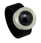 Preview: Edelstahl PVC Ring grau mit Kristall Steine oder Süsswasserperle nach Wahl