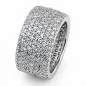 Preview: Ring mit Zirkonia 11mm 925 Silber Gr. 58