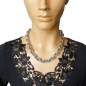 Preview: Kette Collier Edelstahl vergoldet Anker 48+3cm