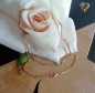 Preview: Collier Kette 1mm Venezianer rose vergoldet Silber 925 45cm